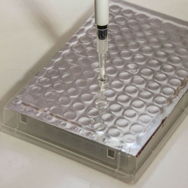 PCR sealing aluminum foil, pierced